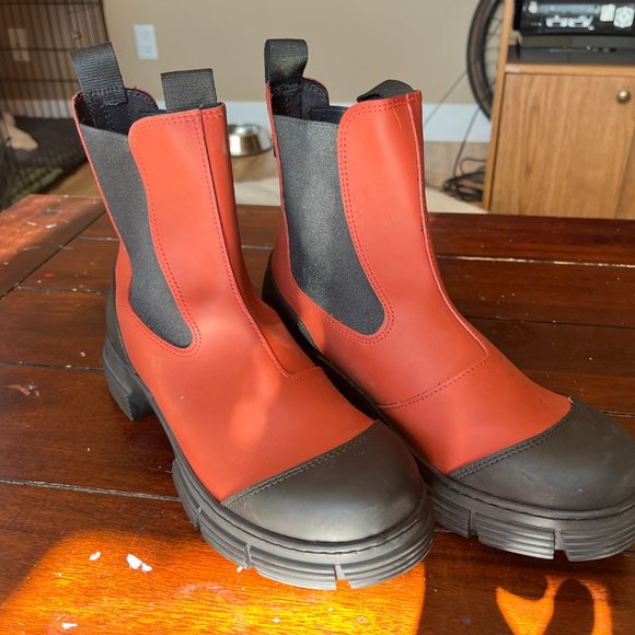 Ganni Shoes - Ganni Recycled Rubber City Boots